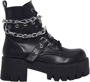 Current Mood Bad Girl Blues Platform Boots - BLACK / US 10