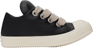 Rick Owens Black Hollywood Jumbolace Low Sneaks Sneakers