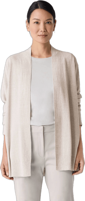 Eileen Fisher Women's Organic Linen Cotton Long Cardigan