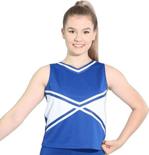 Danzcue Women's Kick Sweetheart Cheerleaders Uniform Shell Top