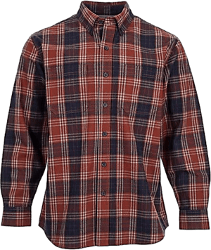 Ridgecut Men's Heavy Flannel Long-Sleeve Plaid Work Shirt