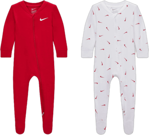 Nike Baby Boys 2-Pack Long Sleeve Footed Coveralls