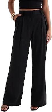 Express Women's High Waisted Pleated Wide Leg Palazzo Pants