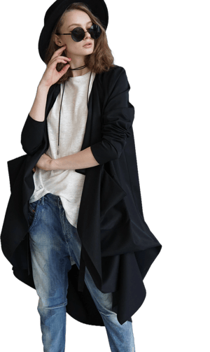 Avant-Garde Women's Oversized Wool Coat