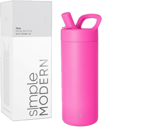 Simple Modern Water Bottle with Straw Lid