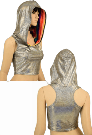 Coquetry Clothing Racerback Crop Hoodie