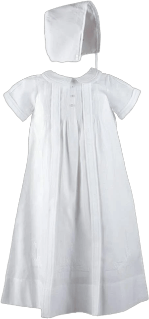 Feltman Brothers Infant Baby Boys Embroidered Christening Gown Bonnet Set