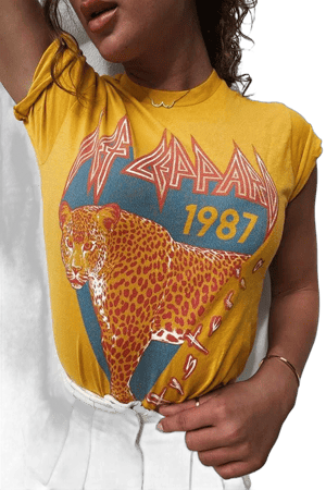 Def Leppard Women's Vintage Tee