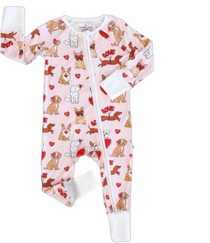 Valentine's Day Convertible Zip Romper