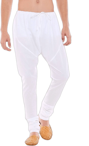 In-Sattva Men's Traditional Indian Style Pure Cotton Churidaar Pants