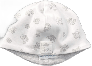 POLO RALPH LAUREN Baby Boys Reversible Cotton Hat (Paper White Multi(4001), One Size)