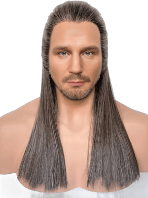 Star Wars Qui-Gon Jinn Straight Lace Front Synthetic Wig