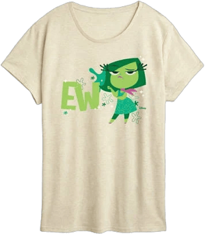 Disney Women's Inside Out 2 Ew Disgust Graphic T-Shirt