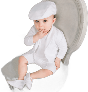 Sample Sale | Baby Boy Baptism Outfit Shorts &#39;Miles&#39; | Boys White Cotton Baptism Short Suit | Boys Blessing Outfit | FINAL SALE