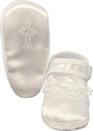 Swea Pea & Lilli Baby Girl Celtic Cross Booties