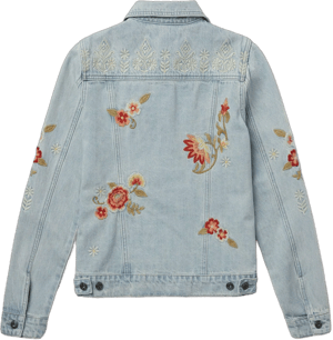 Stetson Women's Embroidered Floral Denim Jacket