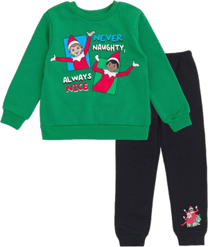 The Elf on the Shelf Boys' Fleece Sweatshirt and Jogger Pants Outfit Set