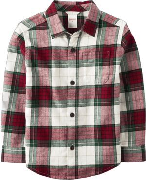 Gymboree Boys Plaid Long Sleeve Button Up Shirt