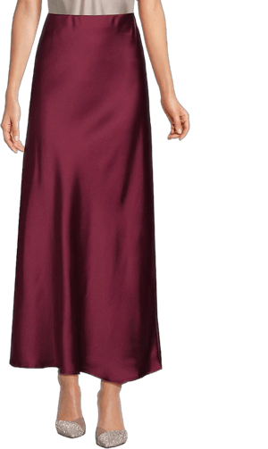 Renee C. Women's Satin Maxi Skirt