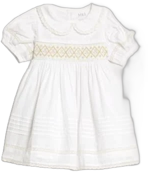 M&S Pure Cotton Christening Dress