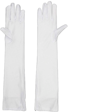 Skeleteen Women's Satin Opera Gloves