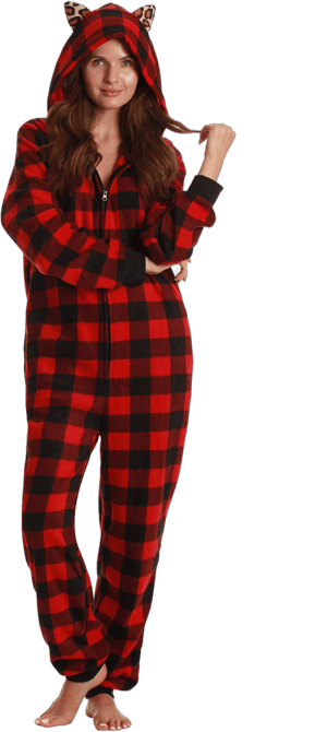 Just Love Women's Buffalo Plaid Bodysuit