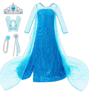 Princess Elsa Sequin Dress Costume