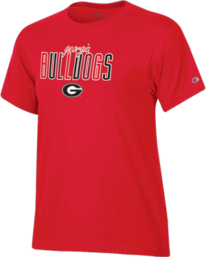 Champion Women's Georgia Bulldogs V-Neck T-Shirt