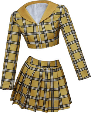 Cher Costume 90s Plaid Skirt and Blazer Set