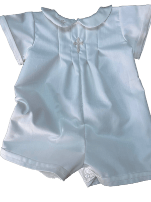 Baby Boys Christening Romper