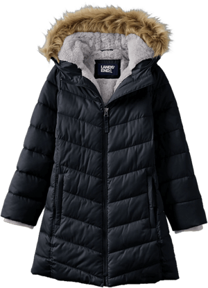 Lands' End Kids Fleece Lined Parka