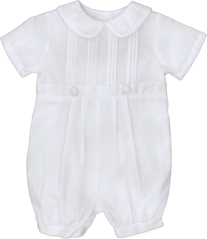 Petit Ami Baby Boys' Christening Knicker & Bonnet Set