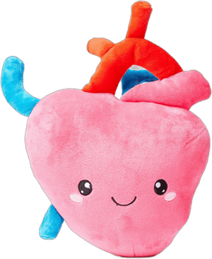 Nerdbugs Heart Organ Plush Toy