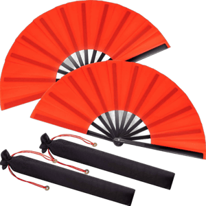 Maities Chinese Tai Chi Folding Silk Hand Fan