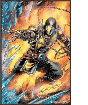 Mortal Kombat Scorpion Gaming Poster