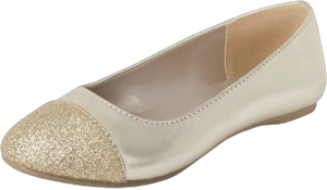 The Children's Place Girls Metallic Glitter Ballet Flats