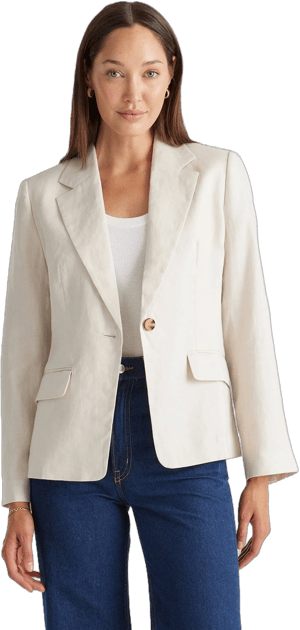 Quince Women's European Linen Structured Blazer