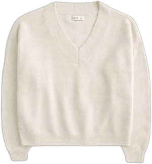 Hollister Women's Comfy Cloud Oversized V-Neck Sweater