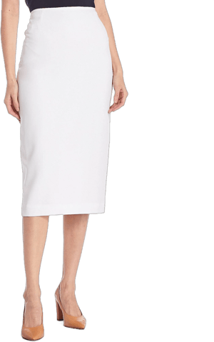 Preston York Taylor Stretch Crepe Midi Pencil Skirt