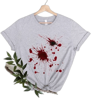 Blood Spatter Dark Humor T-Shirt