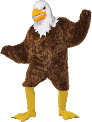 American Pride Eagle Maniac Mascot Costume