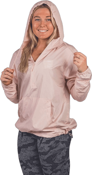 Women's Hooded 1/4 Zip Windbreaker