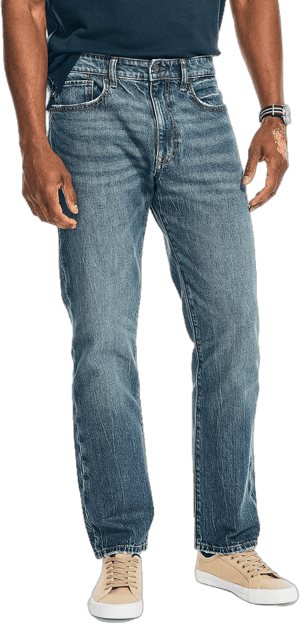 Nautica Men's Vintage Straight-Fit Stretch Denim Jeans