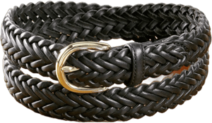 Vermont Country Store Women's Braided Leather Belt