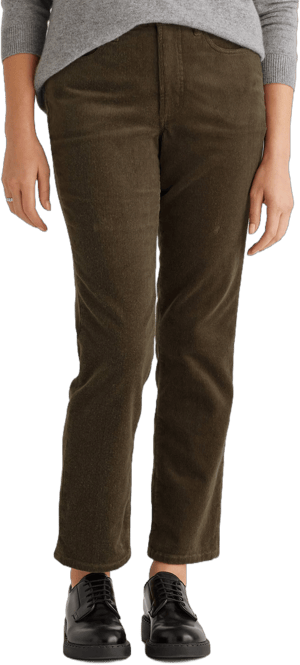 Quince Women's Organic Stretch Corduroy Straight Leg Pants