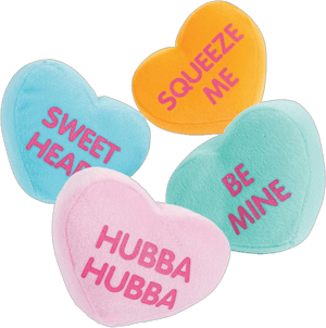 Fun Express Plush Conversation Hearts