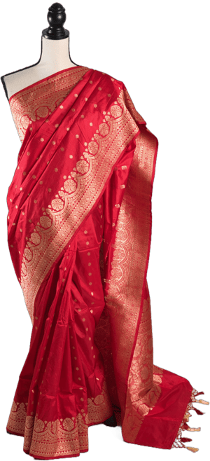 Silk Mark Certified Bridal Banarasi Silk Saree