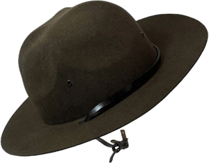 Vintage Boy Scouts Of America Official Stetson Fedora Hat Brown Felt