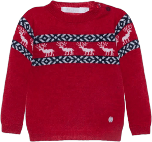 Patachou Knitted Reindeer Sweater