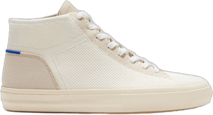 Rothy's Men's High Top Sneaker in White/Neutral